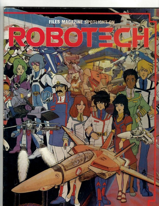 Files Magazine Spotlight On Robotech M-1 1986 Cartoon Files Mag Comic Book J510