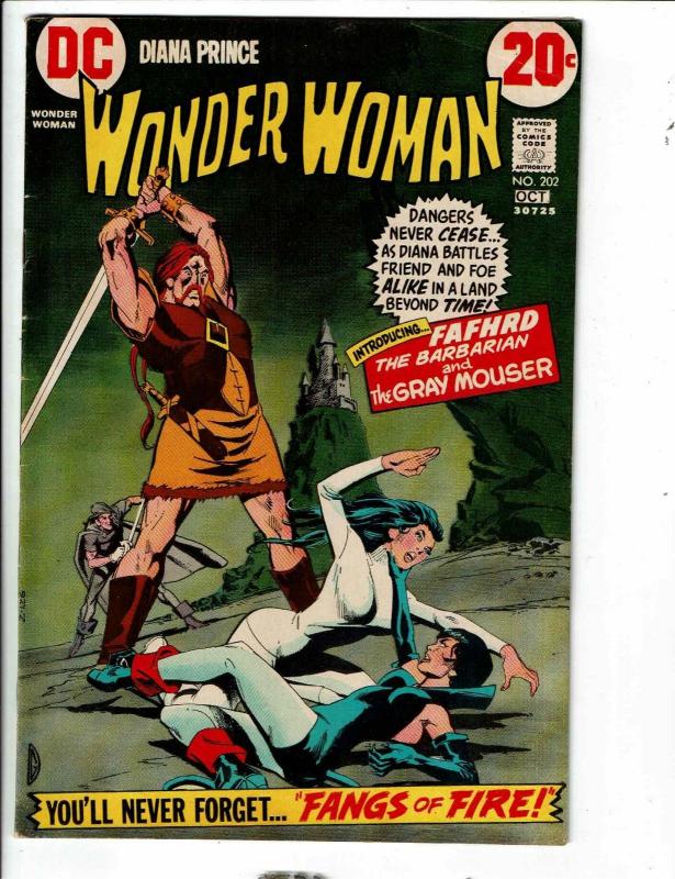 Wonder Woman # 202 FN/VF DC Comic Book Batman Superman Flash Justice League TD1