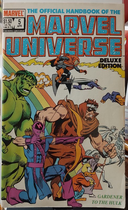 The Official Handbook of the Marvel Universe #5 (1986)
