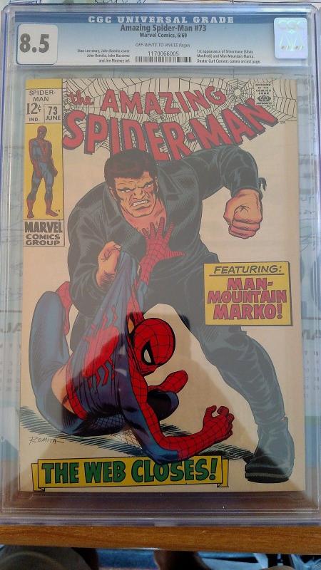 The Amazing Spider-Man #73 (Jun 1969, Marvel) CGC 8.5