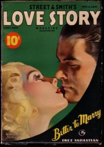 LOVE STORY PULP MAGAZINE 1937 NOV 6 ROMANCE PULP ART VF