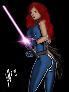 Mara Jade Art Print Original Art