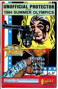 American Flagg #12 1985-First-autographed by Howard Chaykin on splash page-VF