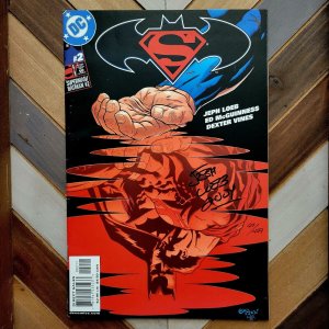 SUPERMAN/BATMAN #2 (DC 2004) JEPH LOEB Signed/Numbered 64/499 Exclusive + COA!