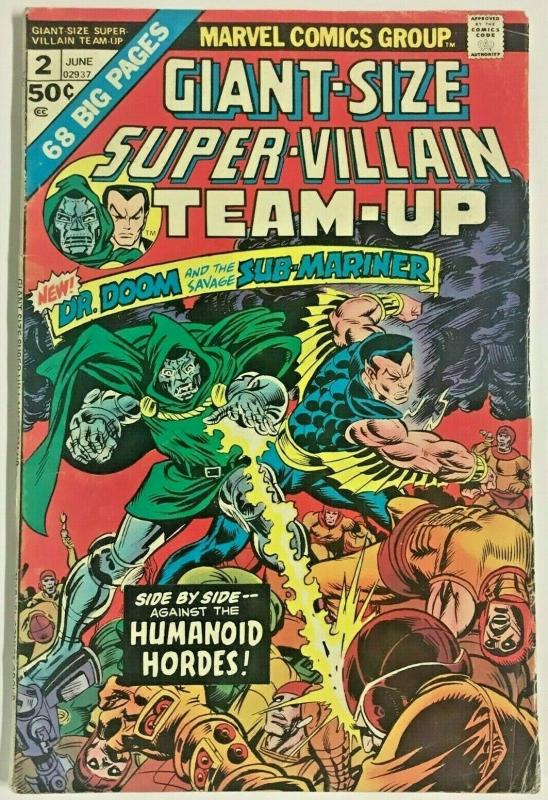 GIANT-SIZE SUPER-VILLAIN TEAM-UP#2 VG 1975 MARVEL BRONZE AGE COMICS