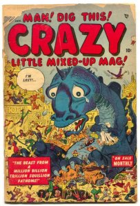 Crazy Comics #2 1954- Atlas Mad imitation- no back cover 