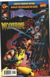 NIGHTMAN  vs WOLVERINE comic #0  VERY RARE limited edition   MARVEL 