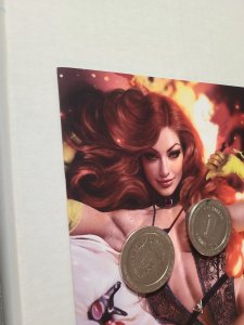 Shikarii Deathrage #4 Firebird Phoenix NM+ Lingerie Virgin Variant + Sticker