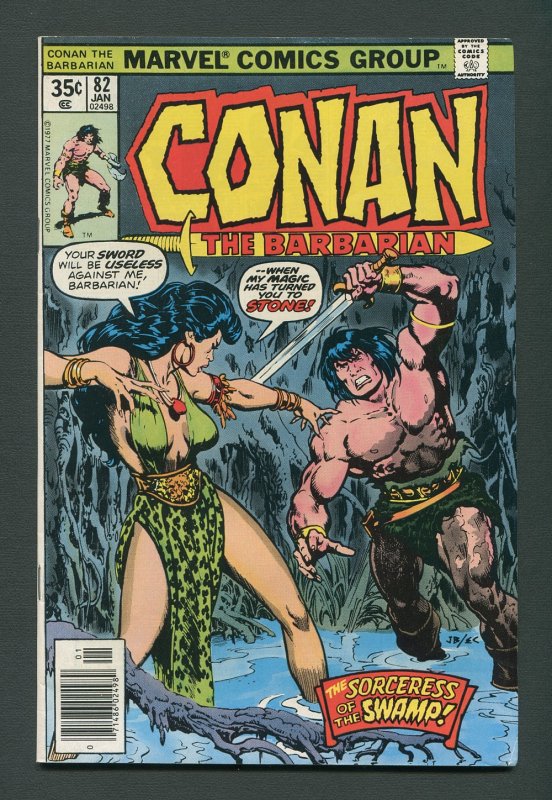 Conan The Barbarian #82 / 7.0 FN/VFN Newsstand January 1978