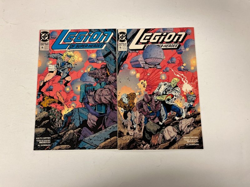 4 Legion of Super-Heroes DC Comics Books #15 16 17 18 Giffen Bierbaum 80 JW16