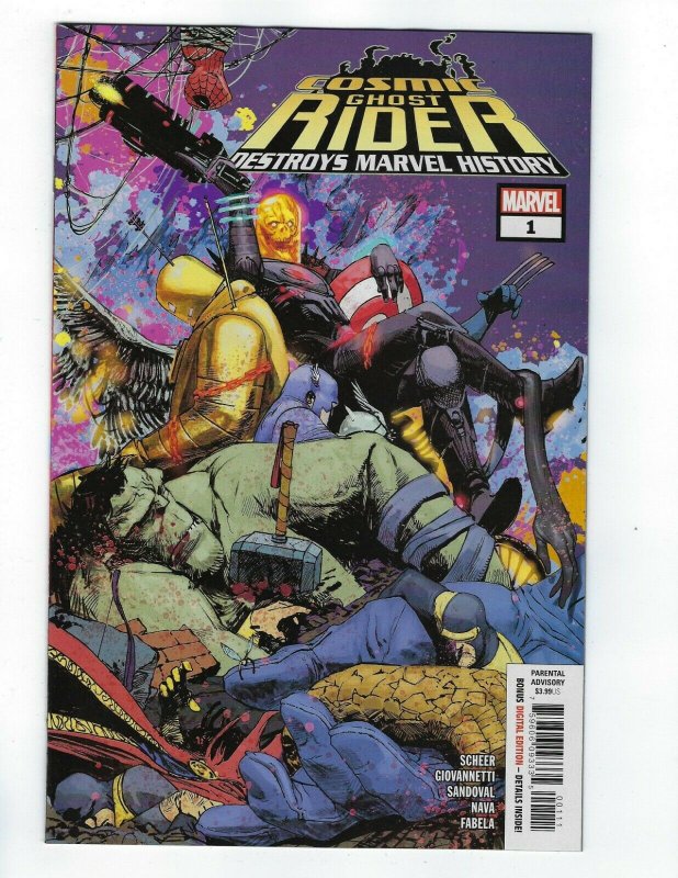 Cosmic Ghost Rider Destroys Marvel History # 1 of 6 Cover A NM