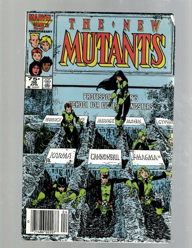 12 The New Mutants Marvel Comic Books #29 31 38 40 41 43 44 47 48 49 50 56 GB2