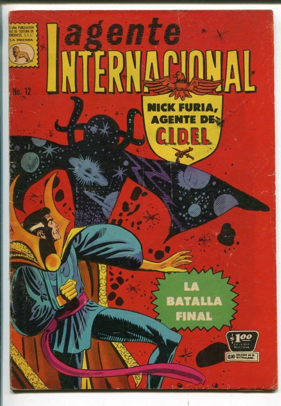 AGENTE INTERNACIONAL #12 1967-MARVEL-STRANGE TALE-MEXICAN-SHIELD-vg