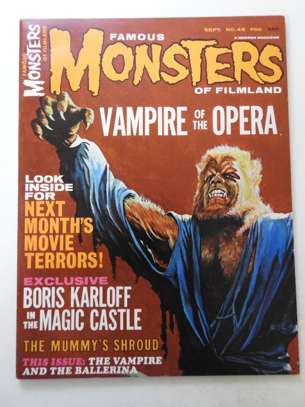 Famous Monsters of Filmland #46 (1967) Beautiful VF+ Condition!