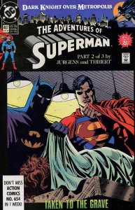 Adventures of Superman #467 FN ; DC | Batman Dark Knight Over Metropolis 2