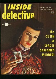 INSIDE DETECTIVE SEPT 1944-QUEEN OF SPADES-TRUE CRIME- FN 