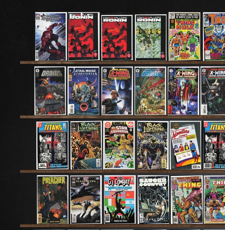 Huge Lot 140+ Comics with Marvel Two In One, Ronin & More!