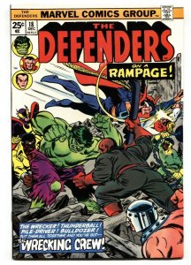 THE DEFENDERS #18 Luke Cage  Wrecking Crew issue 1974 comic book