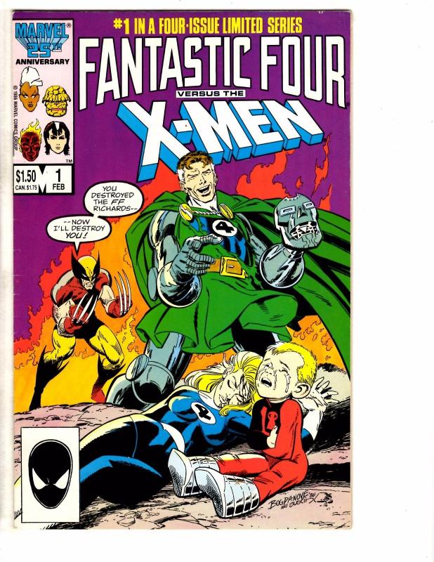 5 Marvel Comics F Four Vs. The X-Men # 1 4 & Fantastic Force 1 & 2099 # 1 2 J202