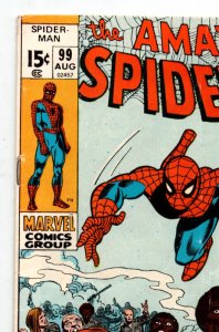 Amazing Spider-Man #99 - prison riot cover - 1971 - VG