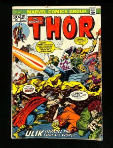Thor #211 Ulik invades the surface world! John Romita Sr!