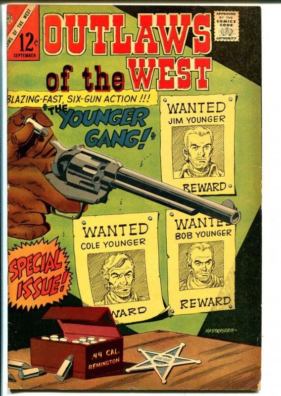 Outlaws Of The West #60 1966-Charlton-Younger Brothers Gang-Apache Kid-FN