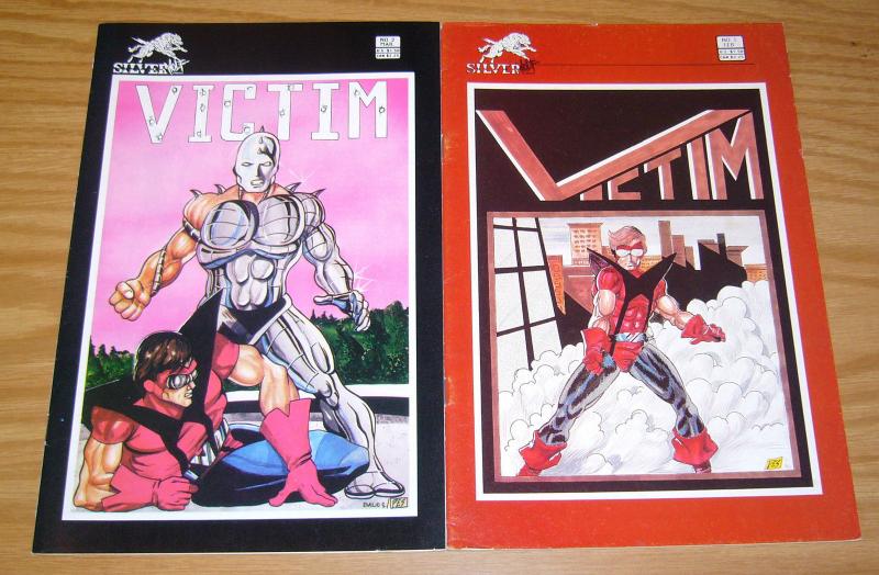 Victim #1-2 FN/VF/NM complete series - silverwolf comics set lot 1987