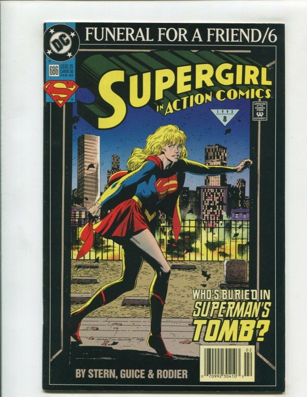 SUPERGIRL 2PC LOT (NM) FUNERAL FOR A FRIEND!! 1993
