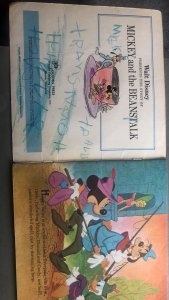 Walt Disney’s Mickey and the beanstalk, 1970, crayon scribble