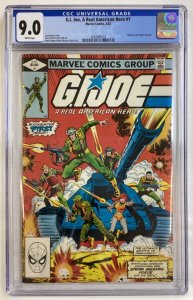 G.I. Joe, A Real American Hero #1 - CGC 9.0 - Marvel - 1982 - 1st appearances! 