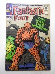 Fantastic Four #51 (1966) VG Condition moisture stain