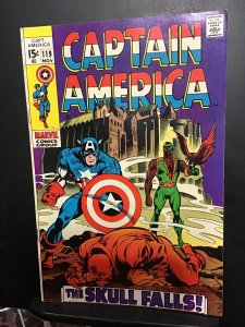 Captain America #119 (1969)  3rd Falcon, Red Skull! VF  Wythville CERT. Wow!