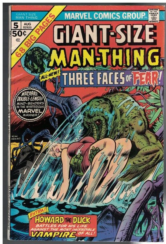 MAN THING (1974) GS  5 VG-F Gerber/ Brunner HOWARD the