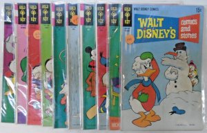 ***WALT DISNEY COMICS & STORIES #321-330. 10 VG to FVF Books, Guide = $71