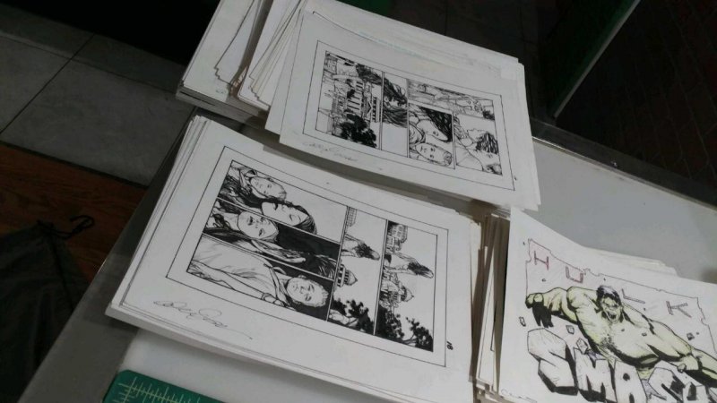 Battlestar Galactica #3 pg 2 Original Pencil art  ALEX SANCHEZ