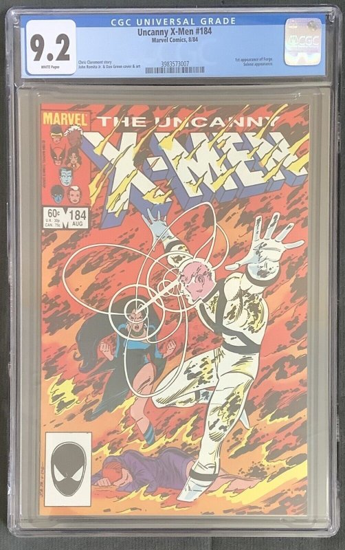 Uncanny X-Men #184 (1984, Marvel) 1st Appearance of Forge! CGC Graded 9.2