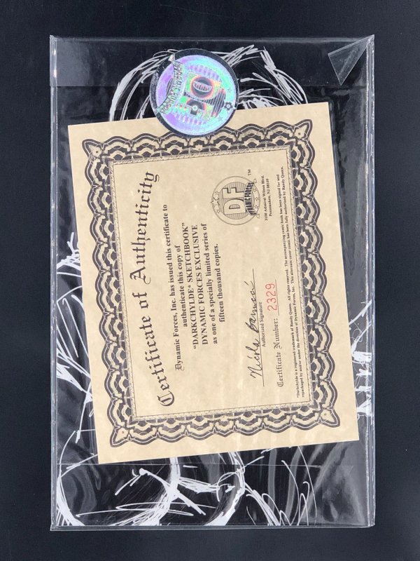 Darkchylde Sketchbook Variant Cover #1 (1998) Dynamic Forces Exclusive w/COA