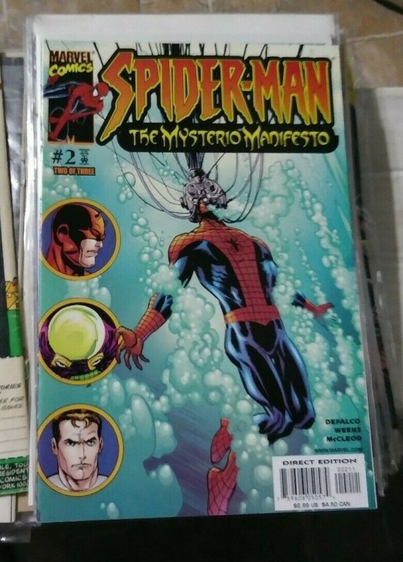 SPIDER-MAN THE MYSTERIO MANIFESTO # 2 2001 MARVEL movie FAR FROM HOME  