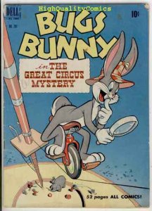 BUGS BUNNY #281, VG, Dell, 1950, Porky Pig, Warner Bros, Circus, Elmer Fudd