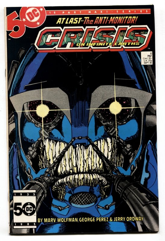 CRISIS ON INFINITE EARTHS #6 comic book 1985-DC Geoge Perez