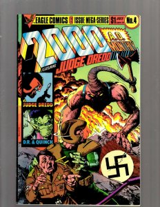 Lot Of 8 Eagle Comic Books 2000 AD Monthly 1 2 1 2 3 4 5 + Strontium Dog 4 SB5