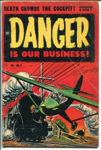 Danger Is Our Business #2 1954-Toby-horror stories-Death from The Sea-VG