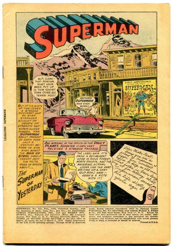 Superman #103 1956- Revenge of Mr Mxyztplk- Coverless