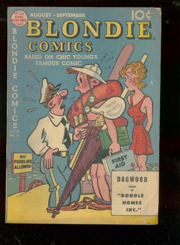 BLONDIE COMICS #13 1949-CHIC YOUNG-JIMMY HATLO-P BUNYAN VG