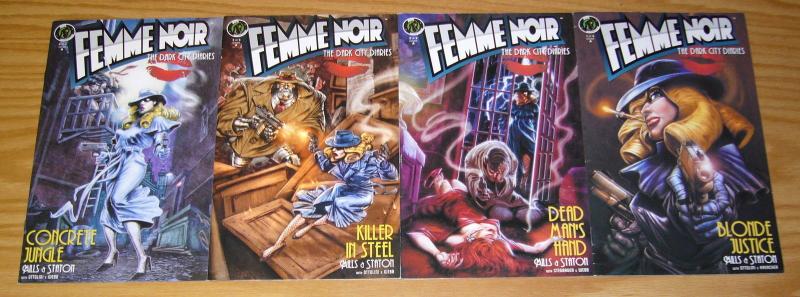 Femme Noir: the Dark City Diaries #1-4 VF/NM complete series - A variants - pulp