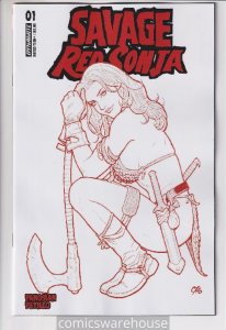 SAVAGE RED SONJA (2023 DYNAMITE) #1 VARIANT 1:10 CVR O FOC INCV CHO FIER X17818