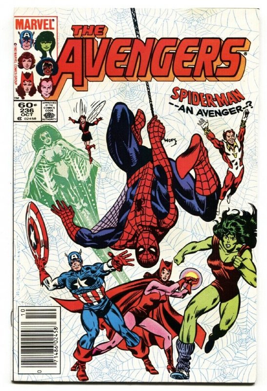 AVENGERS #236 comic book-Spider-Man joins team-Marvel nm-