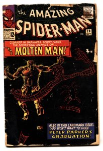 Amazing Spider-man #28--1965-- 1st Molten Man-- Marvel Silver Age-