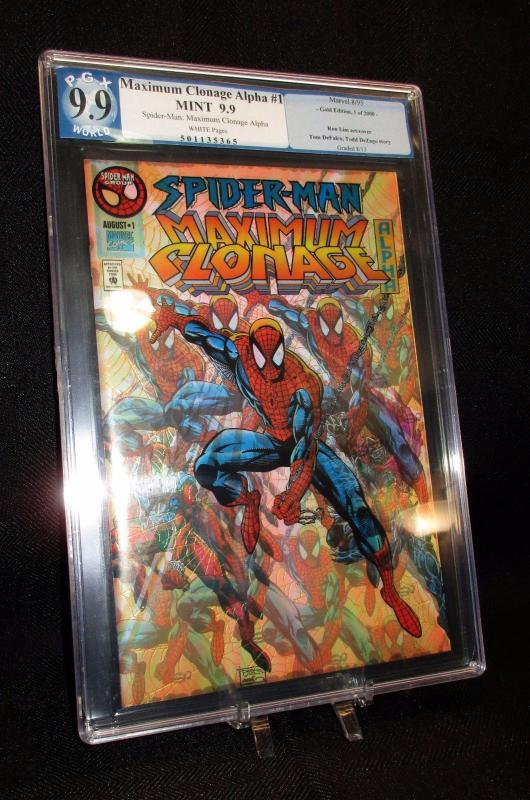 Spider-Man Maximum Clonage #1 - Gold Edition Limited to 2000 PGX/CGC 9.9 MINT