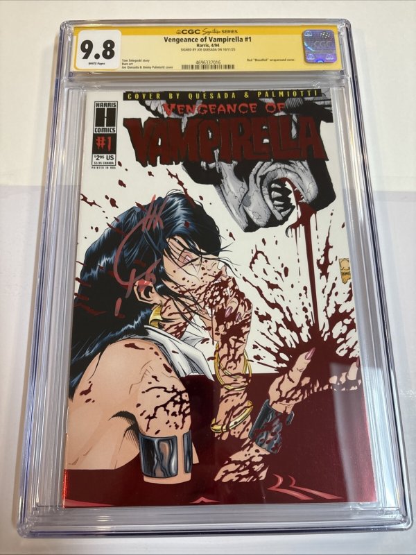 Vengeance Of Vampirella (1994) #1  (CGC 9.8 SS) Signed Joe Quesada • Census= 4